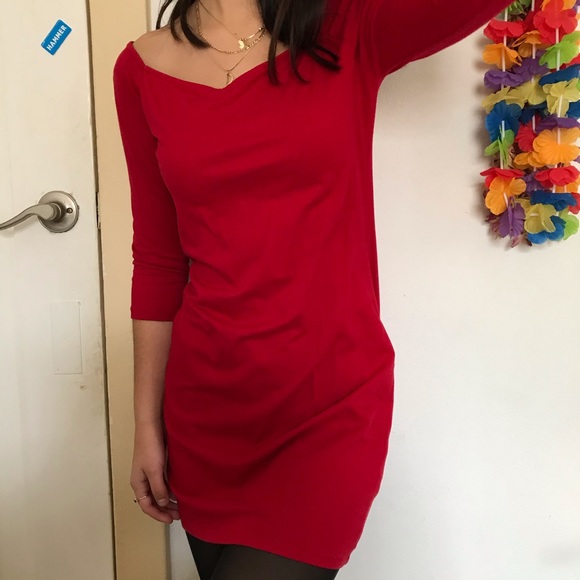Forever 21 Dresses & Skirts - ❤️ 3 for $12❤️ HOT RED Off the shoulder red dress